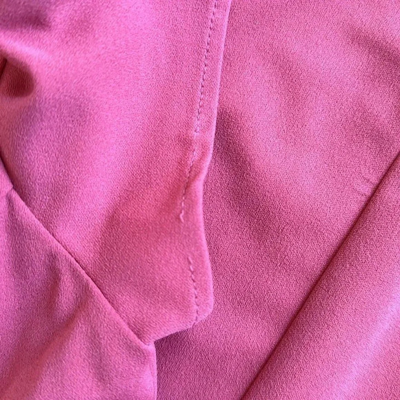 Paper crown Red Maternity Baby Shower dress short sleeve bodycon crew neck L RTR - Picture 13 of 13